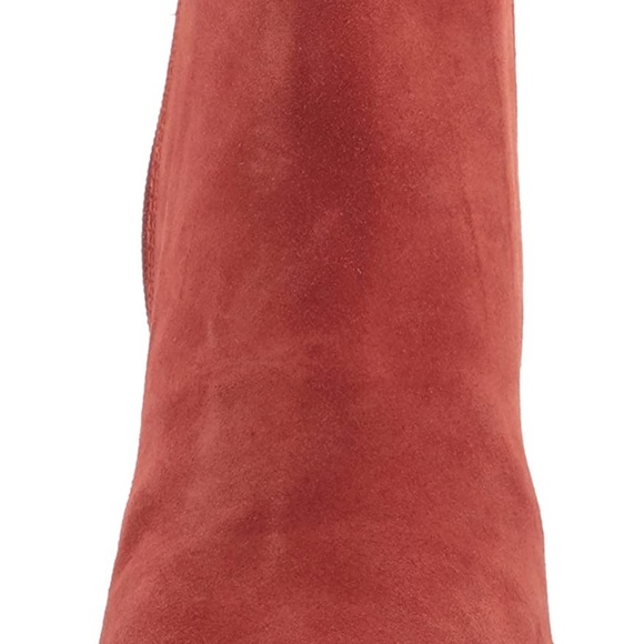 ♥️Size 10 - Lucky Brand Women's Shyna Open Back Block Heel Bootie (Rancho Red) - Picture 6 of 15